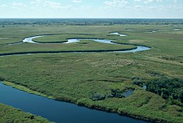 Luftbild Okavango Pfannenstiel